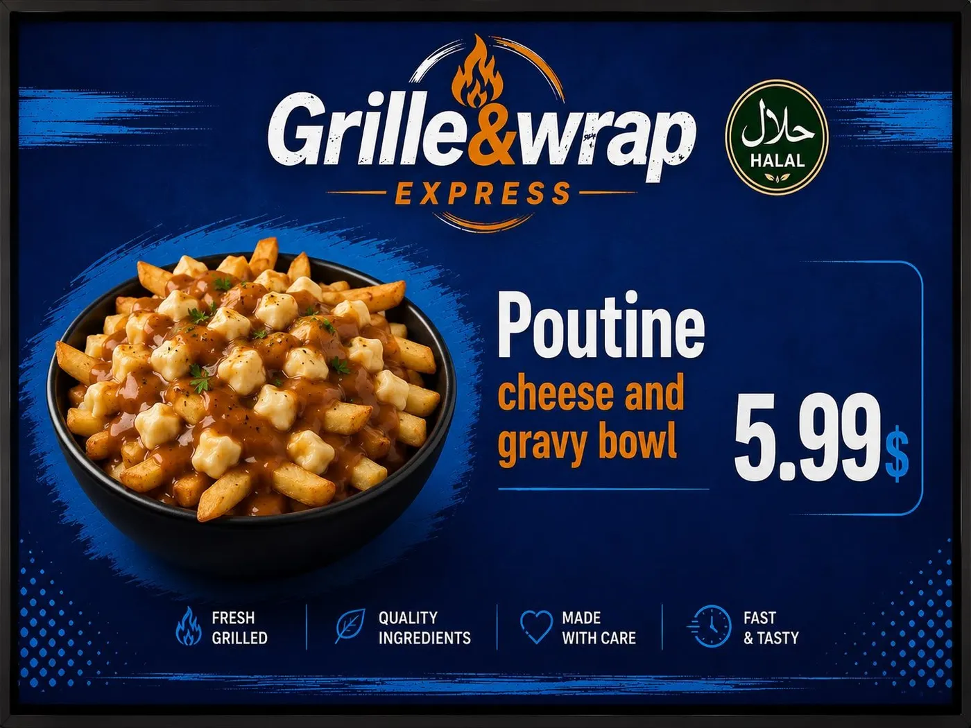 Poutine — cheese and gravy bowl — 5.99